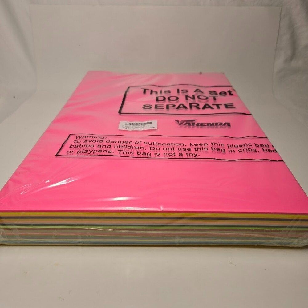 500 Pieces 12'' x 18'' Construction Paper Assorted Colors Lightweight Card Stock